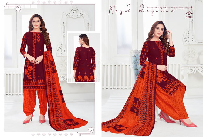 Laado Rio 14 Regular Wear Printed Pure Cotton Dress Material Collection 